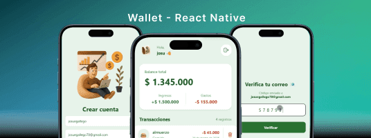 Mobile Wallet — App Financiera — Screenshot del proyecto
